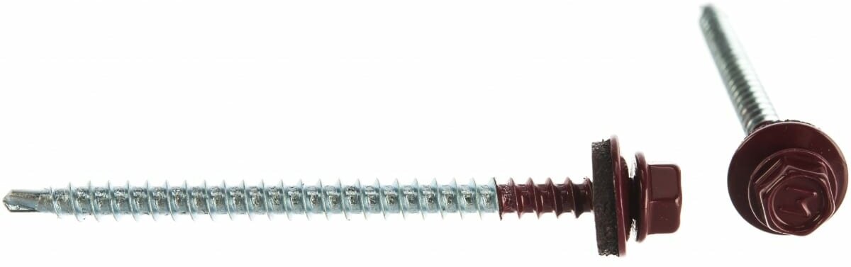фото Саморез кровельный 4,8х70 RAL3005 Daxmer (100шт)