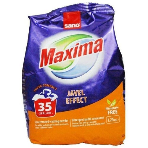 Стиральный порошок Sano Maxima Javel Effect, 1.25 кг