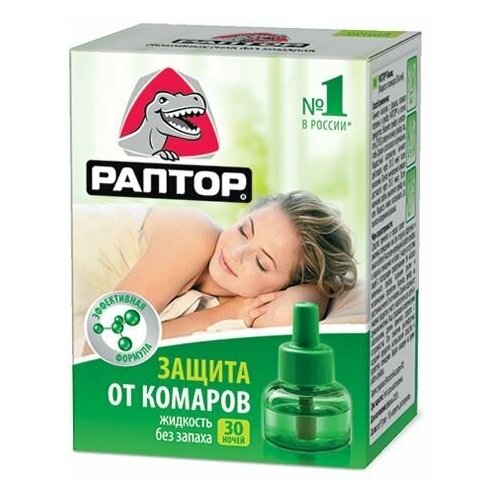 Наполнитель/жидкость от комаров Раптор, 30 ночей