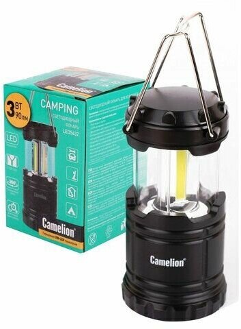 Фонарь туристический CAMELION 3Вт LED, питание 3xAAА (не в комплекте), контейнер и магнит, LED5632