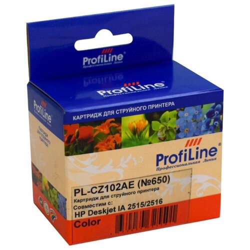 Картридж струйный ProfiLine CZ102AE №650 цв. для DJ Ink Advantage 2515/3515 картридж ds cz102ae 650 цветной