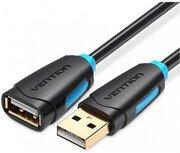 Кабель-удлинитель Vention USB 2.0 AM/AF - 1м Чёрный