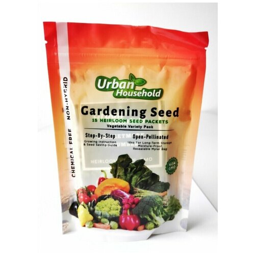 Набор семян Urban Household 15 шт микрозелень для выращивания набор fresh greens дайкон капуста белокочанная комацуна