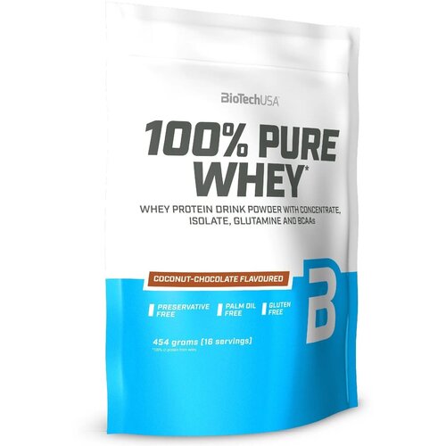 Протеин BioTechUSA 100% Pure Whey, 454 гр., шоколад-кокос