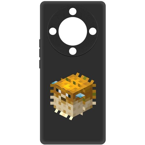 Чехол-накладка Krutoff Soft Case Minecraft-Иглобрюх для Honor X9a черный чехол накладка krutoff soft case minecraft иглобрюх для oppo a17 черный