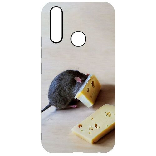 Чехол-накладка Krutoff Soft Case Мышь и сыр для Vivo Y17 черный чехол накладка krutoff soft case мышь и сыр для realme c30 черный