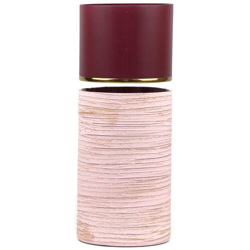 Ваза-цилиндр стеклянная декоративная Яркий штрих 7017/300/sh159.2, высота 30 см, объем 3 л, ручная роспись