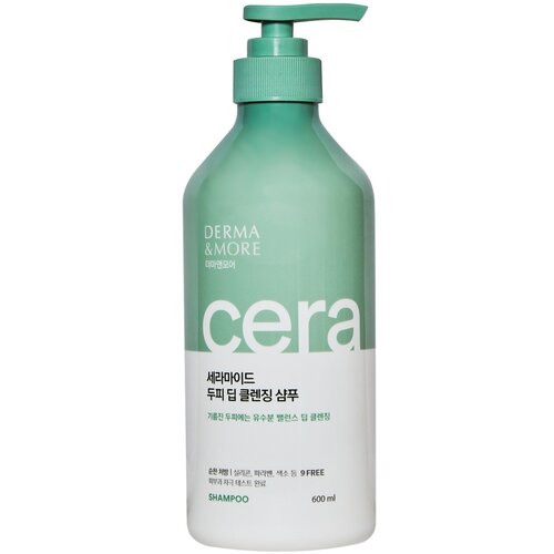 KERASYS Шампунь для жирной кожи головы Shampoo Derma&More Cera, 600 мл