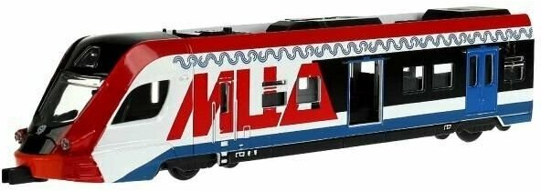 Модель металлическая ТехноПарк Пассажирский электропоезд МЦД Иволга 21 см