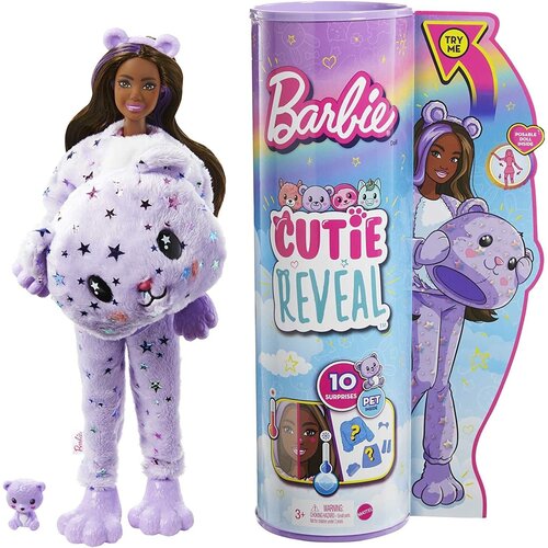 Кукла Barbie Cutie Reveal Милашка-проявляшка Мишка HJL57