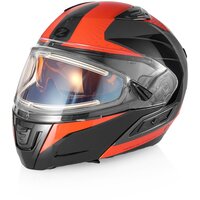 Шлем снегоходный ZOX Condor Parkway, стекло с электроподогревом, глянец, красный/черный, размер XL