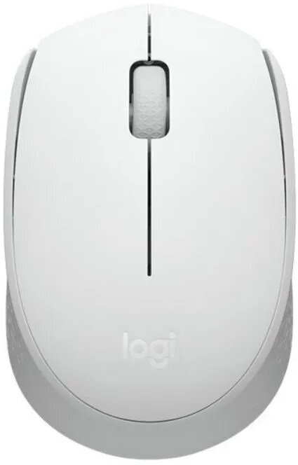 Офисная мышь беспроводная Logitech M172, белый/серый