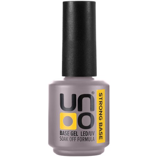 База для гель-лака UNO Strong жесткая, твердая, основа для ногтей густая, прозрачная, 16 г