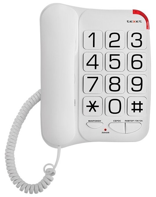TEXET Телефон teXet TX-201 Белый