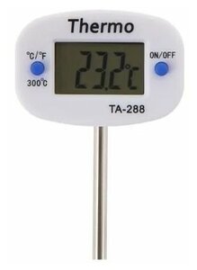 Термометр электронный ТА 288 17 см белый