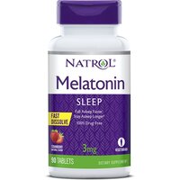 Melatonin Fast Dissolve таб., 3 мг, 90 шт., клубника