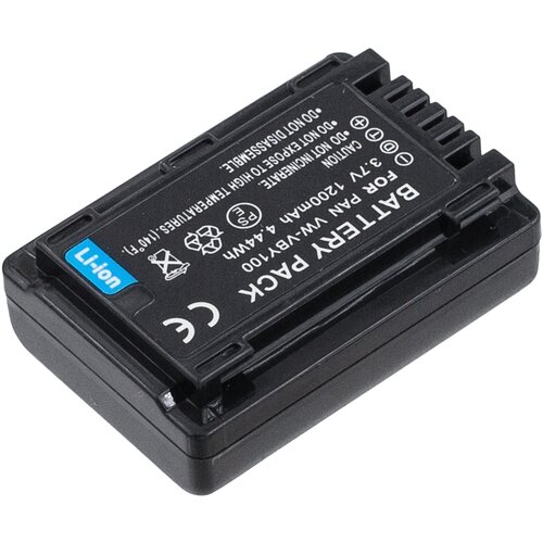 Аккумулятор VW-VBY100 для Panasonic HC-V770 | HC-V260 | HC-VX980 | HC-VXF990 | HC-V700 | HC-V160 - 1200mah аккумулятор vw vbt380 для видеокамер panasonic hc v210 520 720