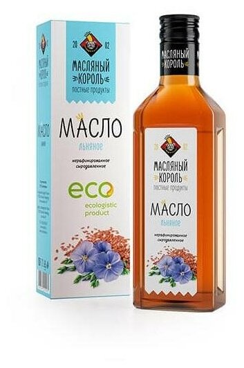 Масло льняное Масляный король нерафинированное, 100 мл - фото №6