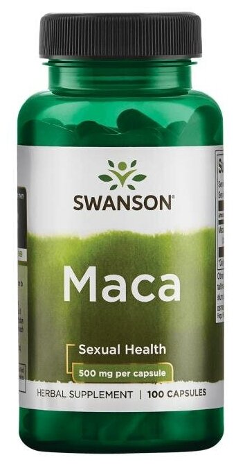 Swanson Full Spectrum Maca 500 мг 100 капс