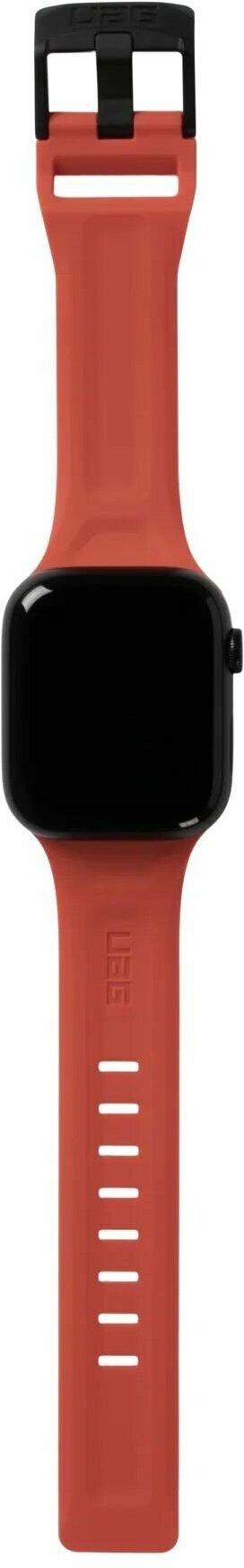 Силиконовый ремешок c классической застёжкой UAG Scout для Apple Watch 42 44 45 и 49 мм (дизайн 2022) (Ржавый / Rust)