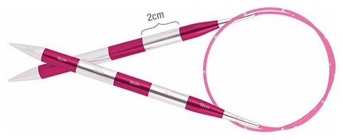 KnitPro SmartStix Спицы круговые алюминий, № 9 / 100 см