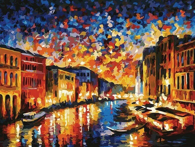 Гранд-Канал Венеция живопись на картоне 30*40см 30х40 Белоснежка 3024-CS