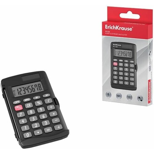 Калькулятор карманный 8-разрядов ErichKrause PC-103 (в коробке по 1 шт.) 57520
