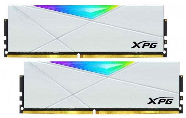 Модуль памяти 16GB Adata DDR4 3200 Dimm XPG Spectrix D50 RGB White Gaming Memory AX4U32008G16A-DW50 .