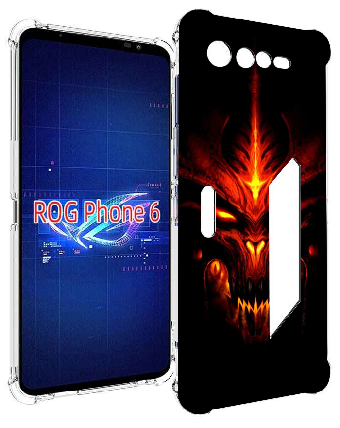 Чехол MyPads diablo-3-диабло для Asus ROG Phone 6 задняя-панель-накладка-бампер