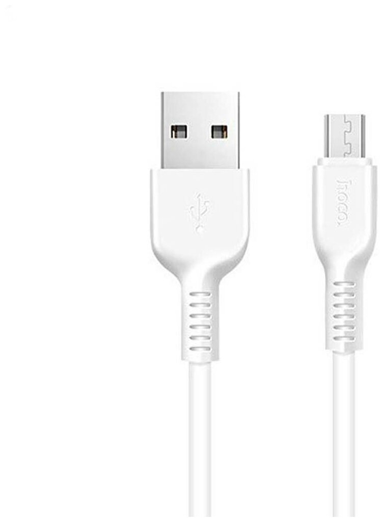 Кабель USB HOCO X20 Flash для Micro USB 2А, 1м, белый