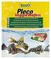 TetraPleco Veggie Waffers корм-пластинки с добавлением цуккини для донных рыб 15г