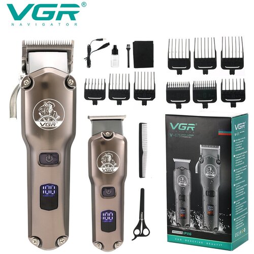 Машинка для стрижки волос 2 В 1 Профессиональная машинка для стрижки волос Триммер Триммер для бороды VGR V0675 Набор для стрижки волос 370000₽