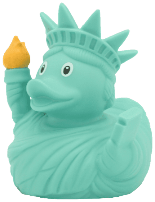 Игрушка для ванной FUNNY DUCKS Статуя Свободы уточка 1991, голубой