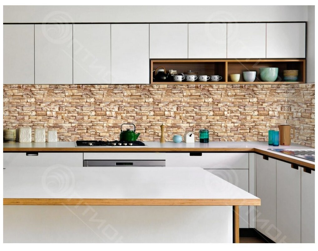 фото Кухонный фартук сланец соренто 3000х600 мм термоперевод