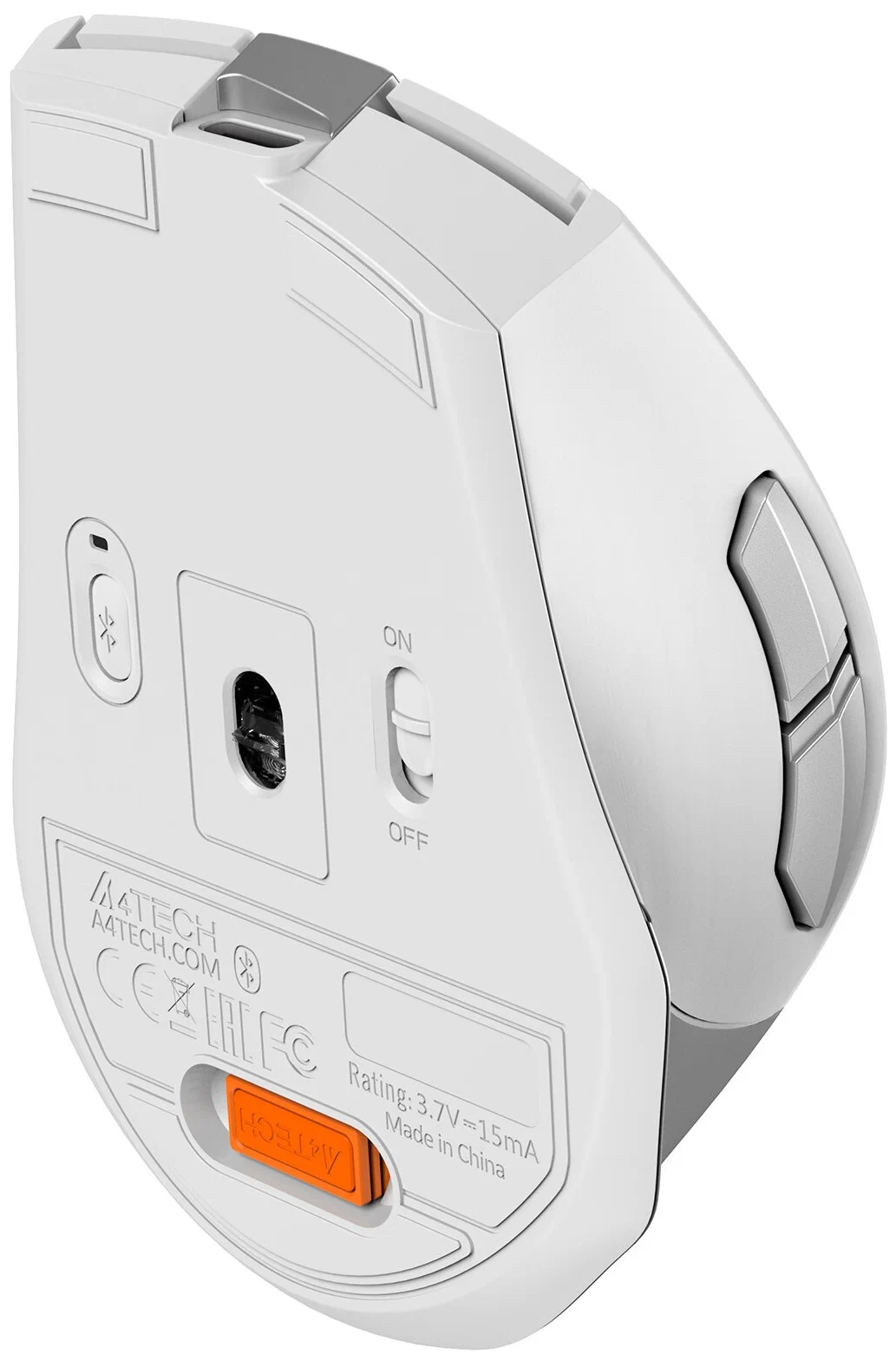 Мышь A4TECH Fstyler FB35C, оптическая, беспроводная, USB, белый [fb35c icy white] - фото №8