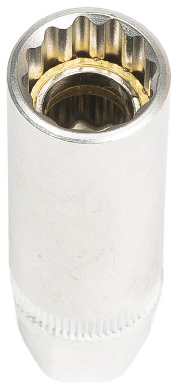 Ключ свечной (головка) 14мм (3/8") 12гр с магнитом АвтоDело PRO 39263 - фотография № 4