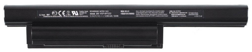 Аккумулятор / батарея Premium для Sony VAIO VPCEH, VPCEB3A4R, VPCEB3C4R, VPCEB3B4R и др. / VGP-BPS22 / 11,1V / 4400mAh / 49Wh