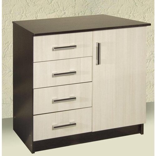 Комод К800 с 1й дверкой, венге/лоредо