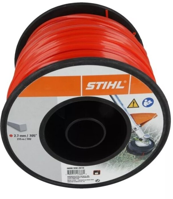 Леска для триммера 24 мм х 10 м круглая штиль STIHL 00009302573/10