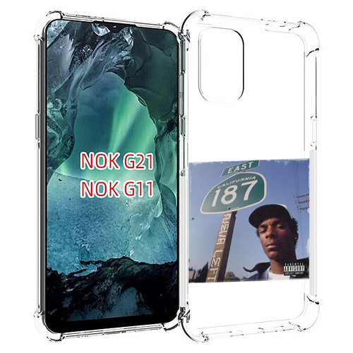 Чехол MyPads Snoop Dogg NEVA LEFT для Nokia G11 / G21 задняя-панель-накладка-бампер чехол mypads snoop dogg neva left для umidigi a9 задняя панель накладка бампер