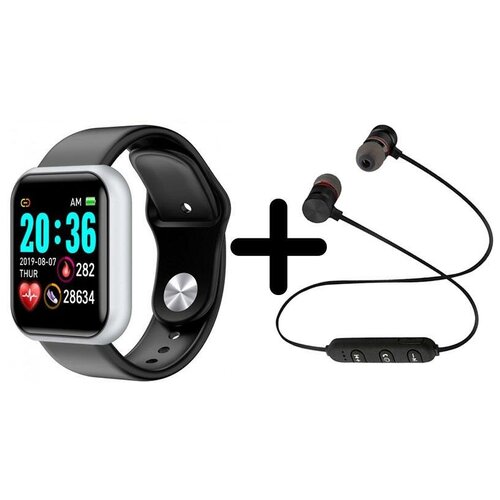 Умные часы BandRate Smart BRSD2020SB-SET1 с беспроводными наушниками тонометром шагомером 282600₽