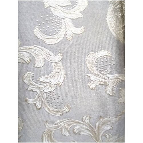 Шторы Chetintex кремовые с золотистым классическим вензелем 200*275 см. 2шт.