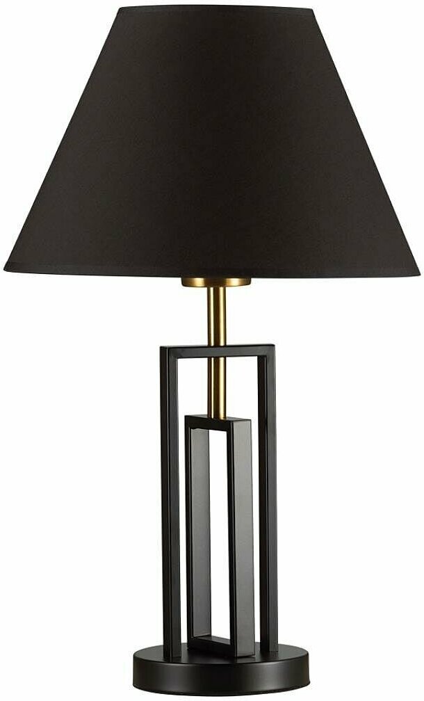 Настольная лампа Lumion Fletcher 5290/1T, E27, 60Вт, кол-во ламп:1шт, Черный