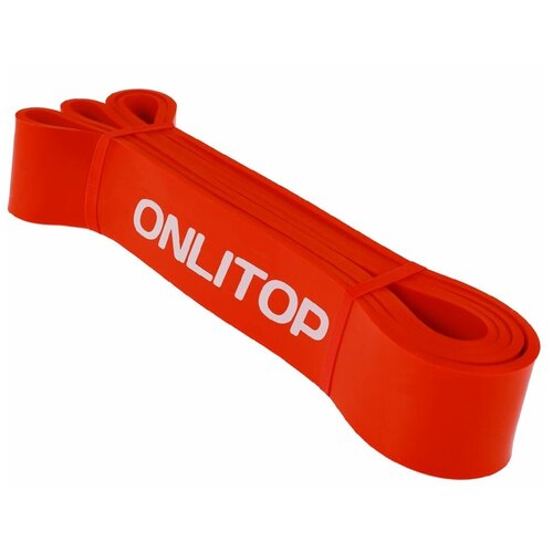 Эспандер ленточный многофункциональный ONLYTOP 208х44х05 см 17-54 кг цвет красный 1298₽