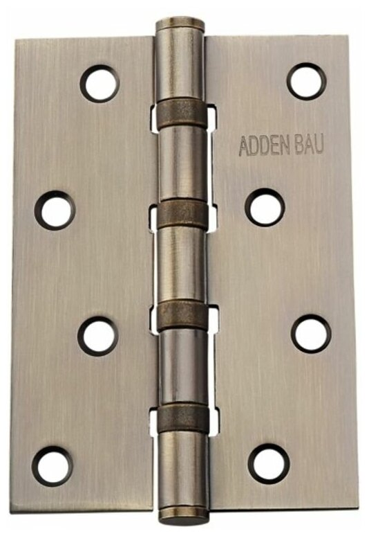 Петля дверная универсальная с четырьмя подшипниками ADDEN BAU 100x70x2.5 4BB ANTIC BRONZE - фотография № 1