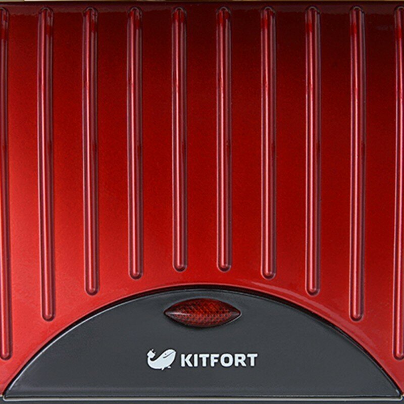 Сэндвичница Kitfort KT-1609 красный/черный