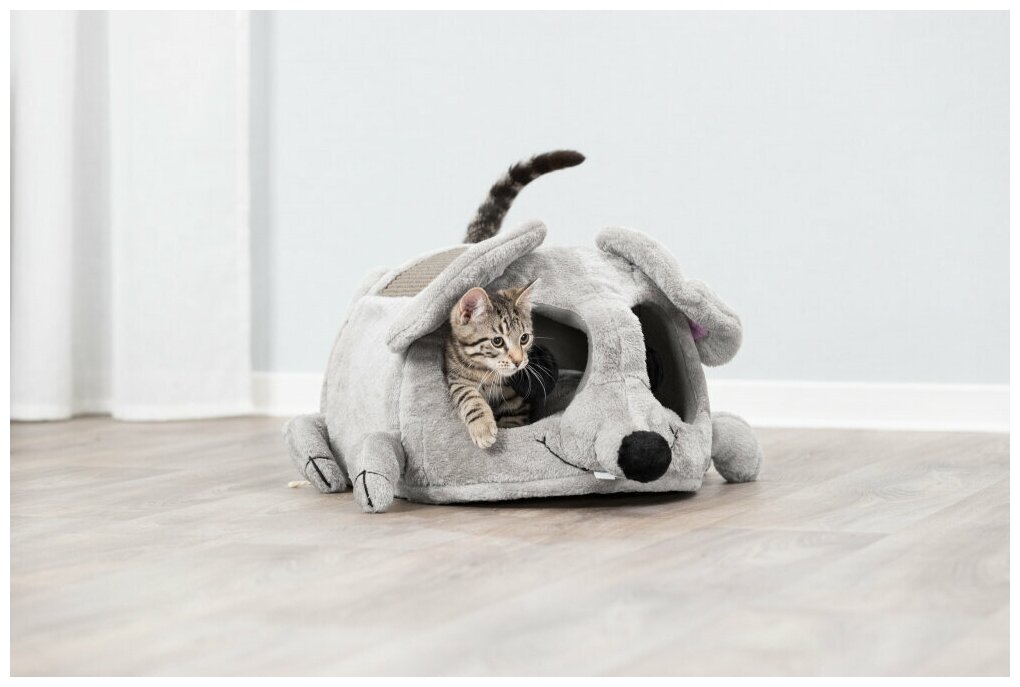 Домик для кошек Trixie Lukas, размер 35х33х65см., серый - фотография № 3