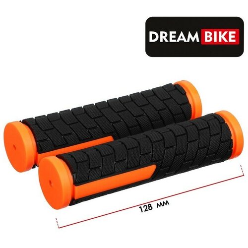 Грипсы 128 мм Dream Bike посадочный диаметр 222 мм цвет черныйоранжевыйВ упаковке шт 1 520₽
