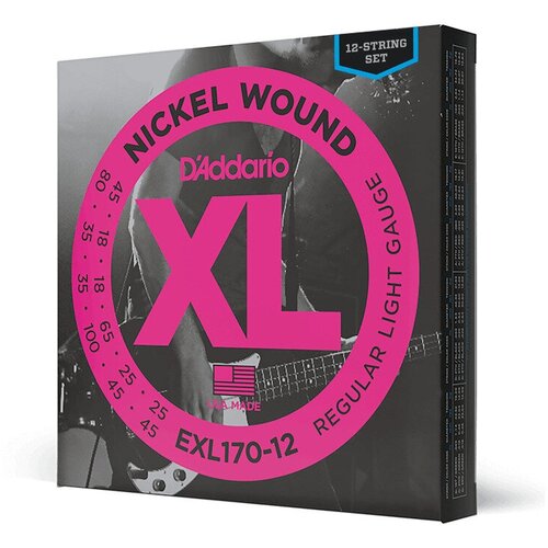 струны для 5 струнной бас гитары d addario exl170 5 DADDARIO EXL170 12 Струны для бас-гитары