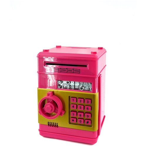 Копилка сейф цвет розово-золотой Копилка для денег детская взрослая 950₽